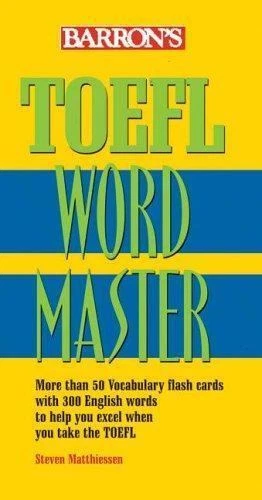TOEFL WordMaster, Steven Matthiesen, Very Good Book - Image 1 of 1