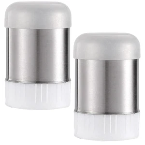 2 Pcs Stainless Steel Seasoning Bottle Pepper Jar Salt and Shaker - Picture 1 of 12