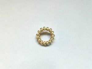 Vintage Signed Marvella 12K Gold Filled Cultured Pearl Pin/Brooch - Picture 1 of 4