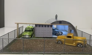 Built from Scratch 1:43 Scale  Quonset Hut  Building Miniature Art Diorama - Picture 1 of 17