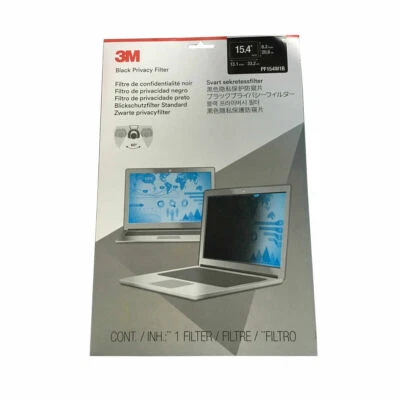 Genuine OEM 3M Black Privacy Filter for 15.4" Widescreen Laptop PF154W1B - Image 1 of 4