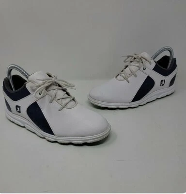 FootJoy Pro SL Youth Size 5 Golf Shoes White Blue Green - Image 1 of 4