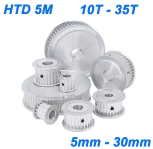 HTD 5M 10T-35T AF Timing Belt Pulley Bore 5-30mm for 15/20mm Wide CNC 3D Printer - Picture 1 of 10