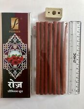 2 Pack X PREMIUM ROSE DHOOP Sticks, 100 gm, 13-14 pc, 6 inch, meditation puja