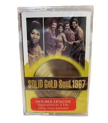 SOLID GOLD SOUL 1967 FACTORY SEALED CASSETTE TAPE DOUBLE LENGTH CTA1 Foto 1 de 4