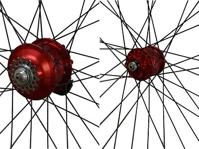 28" Disk LRS Rohloff Speedhub rot + Son 28 neu rot Felge Rigida Andra 321 Disk - Bild 1 von 2