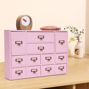 12 Drawers Wooden Desktop Organizer Home Storage Case Cosmetic Dresser Box new - Picture 1 of 18