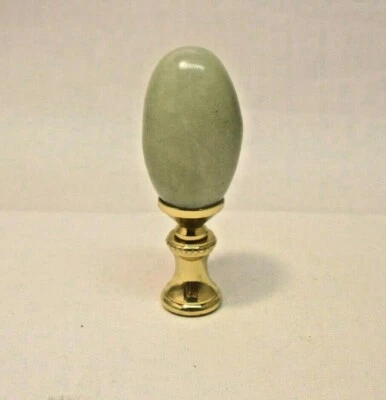 Acabado de lámpara asiático verde claro jade como huevo pantalla remate perilla superior 2c8 Foto 1 de 4
