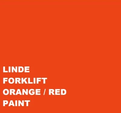 ASC COATINGS Linde rot orange Maschinen Traktor 1ltr Emaille Farbe Pinsel oder Spray 1000ml