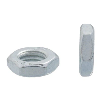 Flachmuttern Normalgewinde M3 bis M12 Sechskantmuttern DIN 439 Verzinkt - Bild 1 von 3