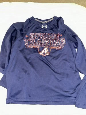 Under Armor Atlanta Braves 2016 Spring Training Fleece Shirt, Size Small  - Image 1 of 4