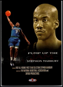 1998 Hoops #1PJ Stephon Marbury - Pump Up The Jam FREE SHIPPING! - Picture 1 of 2