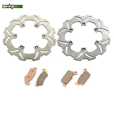 For Suzuki RM125 RM250 2000-10 Front Rear Brake Discs Rotors Pads Kit RM 125 250 - Image 1 of 4