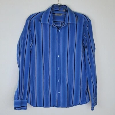 Camisa abotonada a rayas azules TED BAKER LONDON, 3 Foto 1 de 4
