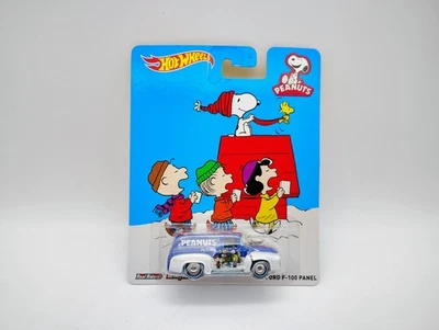Hot Wheels Metal Real Riders PEANUTS Charlie Brown Christmas 56 Ford F-100 Panel - Image 1 of 3