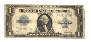 1923 $1 US Silver Certificate - Washington - Large Size - Blue Seal - Picture 1 of 2