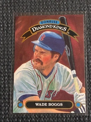 1991 Donruss Diamond Kings Wade Boggs #DK-9 - Sem dobras - Imagem 1 de 2