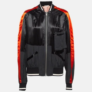 Haider Ackermann Black Satin Bomber Jacket S - Picture 1 of 7
