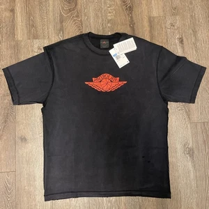 HERREN JORDAN RARE AIR T-SHIRT SCHWARZ ROT BRED IB3130-010 GRÖSSE Medium M - Bild 1 von 8