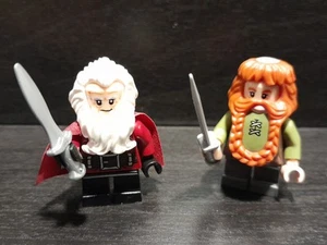 LEGO Lo Hobbit/Il Signore degli Anelli BOMBUR & BALIN IL NANO 2x Minifigure - Foto 1 di 16