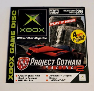 Official Xbox Magazine Demo Disc #26 HOLIDAY 2003 Project Gotham Racing 2 - Image 1 of 4