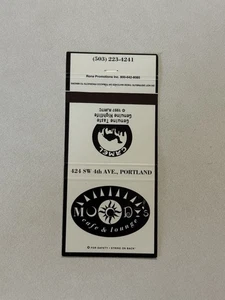 Moodys Café And Lounge Camel Portland Oregon Vintage Matchbook Cubierta 81 - Imagen 1 de 1