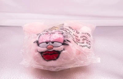  RARE ARLENE Pink Plush Cat Bean Bag Stuffed Toy Garfield 1978 7" Fine Toy - Image 1 of 2