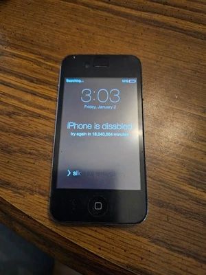 Apple iPhone 4 A1332 8gb Negro **LEER - Excelente Estado - Piezas o Reparación** Foto 1 de 4