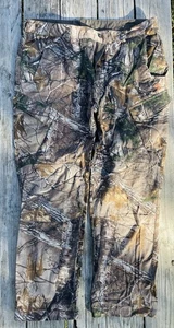 Game Winner Pants XL Brown Camo Break Up Infinity Hardwoods Cargo Hunting Fleece - Picture 1 of 3