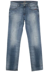 Camel Active Houston Stretchjeans Jeans Regular Fit Used Herren Blau W33 - Picture 1 of 4