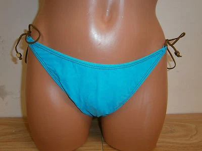 Tanga de gamuza aguamarina Sauvage parte inferior de bikini artículo pequeño #487L Foto 1 de 3