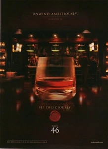 2017 PRINT AD - MAKER'S 46 BOURBON WHISKY AD -UNWIND AMBITIOUSLY SIP DELICIOUSLY - Picture 1 of 1