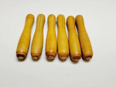 4" lima de mano asas de madera surtidas 6 piezas Foto 1 de 2