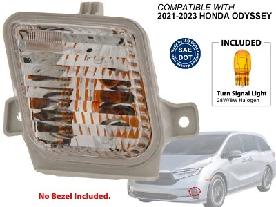 Lámpara de señal de giro 2021 2022 2023 Honda Odyssey EX Elite lado del conductor HO2530134 Foto 1 de 4