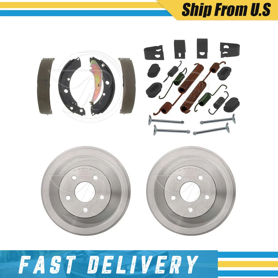 Fits 2007 2008 2009 Chrysler PT Cruiser Rear Drums Brake Shoes & Hardware Spring - Изображение 1 из 4