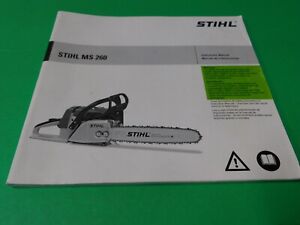 ORIGINAL MANUAL FOR STIHL MS260 CHAINSAW   ---   BOX 6201 V