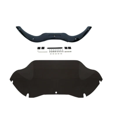 Kit de moldura y parabrisas ondulado de 9,5"" apto para Harley Road Glide 2004-2013 Foto 1 de 4
