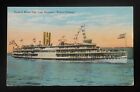 1910s Hudson River Day Line Steamer Robert Fulton Steamship Boat Hudson River NY