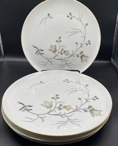 4  Eschenbach Baronet China Golden Bower Dinner Plate 10 1/4" Bavaria Germany - Picture 1 of 6