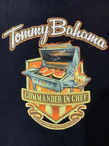 Camiseta Tommy Bahama Comandante en Chef Mediana M Grill Cookout Negro Picnic - Imagen 1 de 5