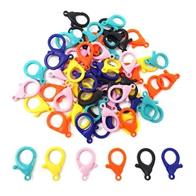 Honbay 60 PIEZAS Cierres de garra de langosta de plástico Cordón Ganchos a presión Clips para hágalo usted mismo  Foto 1 de 4