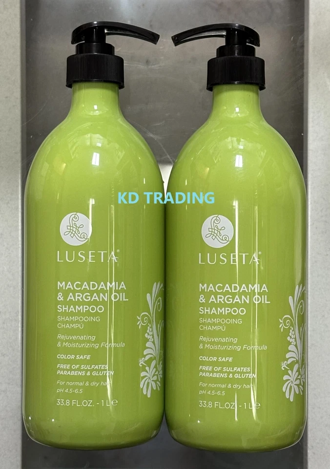 LUSETA~ MACADAMIA & ARGAN OIL Rejuvenating Moisturizing SHAMPOO Normal Dry Hair - Image 1 of 2