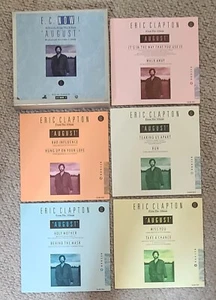 ERIC CLAPTON-AUGUST PROMO BOX SET-5 x 7" SINGLES + POSTER ON DUCK/WEA-1986-EX.CO - Picture 1 of 4