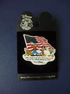 RARA SPILLA CITAZIONE WALT DISNEY WORLD 4 LUGLIO 2003 BANDIERA FAB 5 WALT DISNEY FREEDOM - Foto 1 di 1