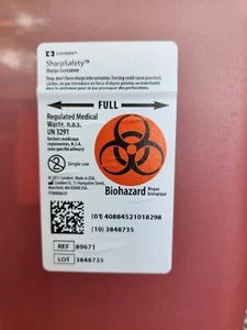 (10 Pack) SharpSafety Multi-Purpose Sharps Container, 2 Gallon Capacity W Lids - Picture 1 of 2