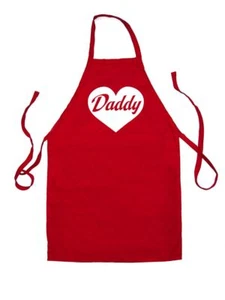 Heart Daddy - Unisex Kids Apron - Dad Father Fathers Day I Love Family Grandad - Picture 1 of 6