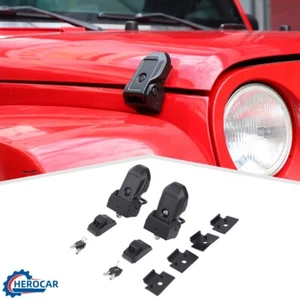 ⭕2 piezas hebilla de cierre de capó bloqueable para Jeep Wrangler JK JL JT aleación de aluminio - Imagen 1 de 15
