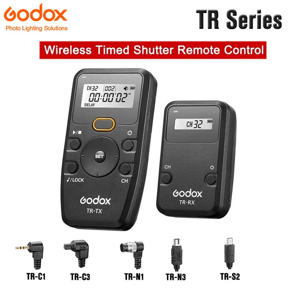 US Godox TR Series TR-TX TR-RX 2.4G Wireless Timer Remote Control C1 C3 N1 N3 S2 - Image 1 of 4