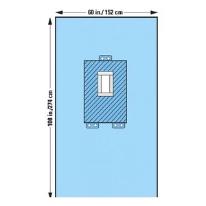Halyard Sterile Pediatric Laparotomy Abdominal Drape, 60 W x 108 L Inch (CS/15) - Picture 1 of 1