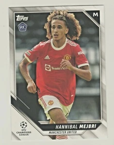 2021-22 Topps UEFA Champions League HANNIBAL MEJBRi RC novato Manchester United - Imagen 1 de 2